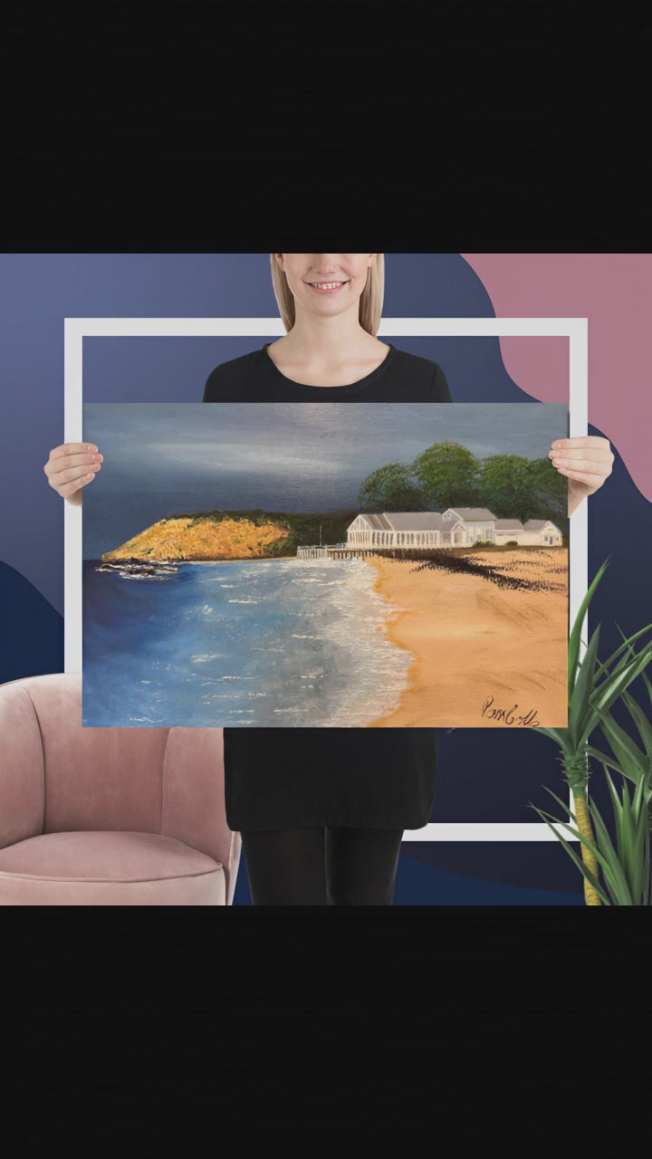Product demonstration for Barwon Heads Bluff & At The Heads Fine Art Print | Coastal Wall Art | 16 Sizes | Pure Art Moments